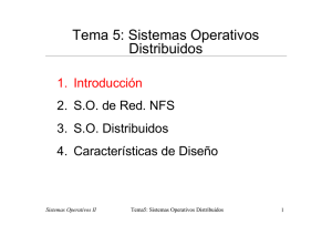 Tema 5: Sistemas Operativos Distribuidos
