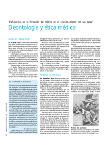Deontología y ética médica - Sindicato Médico del Uruguay