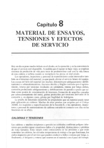 MATERIAL DE ENSAYOS, TENSIONES Y EFECTOS DE SERVICIO