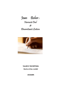 Joan Boher_Taller d´Escriptura Infantil_Escriu el teu conte