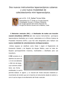 Dos nuevos instrumentos laparoscópicos cubanos y una nueva