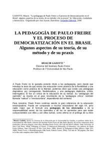 Moacir Gadotti - Centro de Referencia Paulo Freire