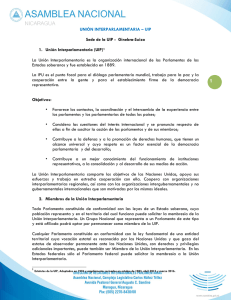 Ficha Técnica de la U - Asamblea Nacional de Nicaragua
