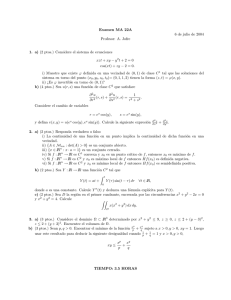 Examen MA 22A 6 de julio de 2004 Profesor: A. Jofre 1. a - U