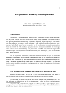 San Josemaría Escrivá y la teología moral