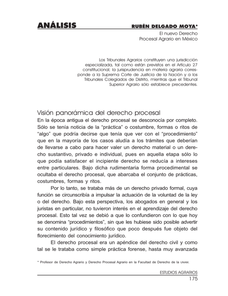 El Nuevo Derecho Procesal Agrario En México