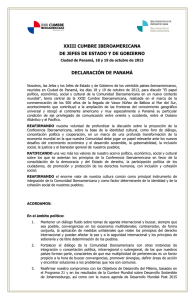 xxiii cumbre iberoamericana de jefes de estado y de gobierno