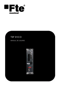 Manual TSF 310 CI v3.0 ES