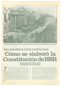 CÓIllO se elaboró la Constitución de 1931