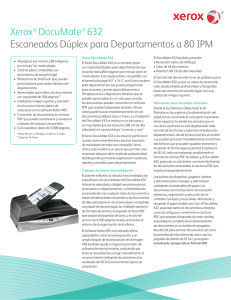 Xerox® DocuMate® 632 Escaneados Dúplex para