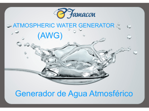 Generador de Agua Atmosférico (AWG)