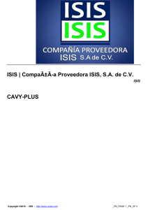ISIS | CompaÃ±Ã a Proveedora ISIS, S.A. de C.V.