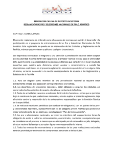 federacion chilena de deportes acuaticos reglamento de pre y