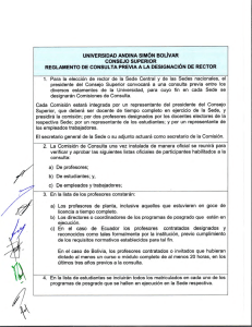 universidad andina simón bolívar consejo superior reglamento de