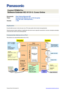 Control FPWIN Pro Software Estándar IEC 61131-3. Curso