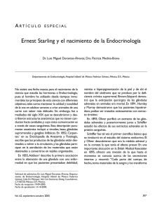 Artículo especial. Ernest Starling y el nacimiento de la Endocrinología