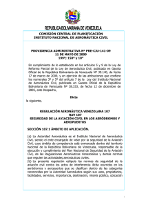 regulacion aeronautica venezolana 107