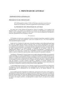 I. PRINCIPADO DE ASTURIAS - Servicio Regional de Investigación