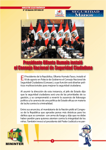Presidente Ollanta Humala instaló el Consejo Nacional de