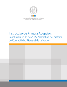 Instructivo de Primera Adopción - Contraloría General de la República
