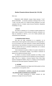 Síndico Presenta Informe General (Art. 39 LCQ)