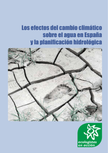 Los efectos del cambio climático sobre el agua en España y la
