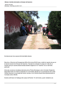 Ubican a hombre ahorcado en Amaxac de Guerrero