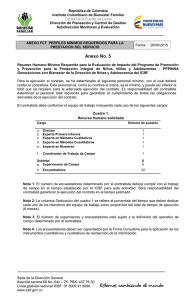 Anexo No. 5 - Instituto Colombiano de Bienestar Familiar