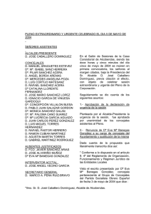 Acta Pleno Extraordinario y Urgente 05-05-2004