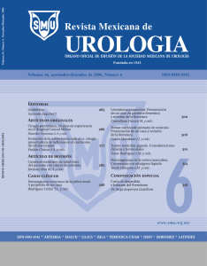Noviembre – Diciembre - revista mexicana de urología