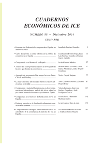 CUADERNOS ECONóMICOS DE ICE