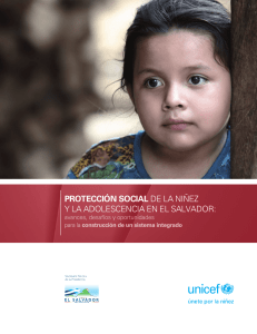 Protección social DE LA NIñEZ y LA ADOLESCENCIA EN EL