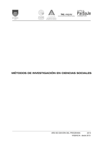 métodos de investigación en ciencias sociales