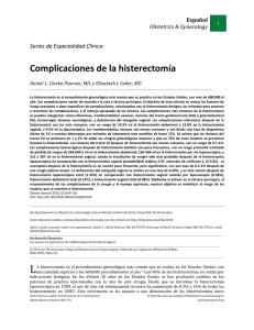 Complicaciones de la histerectomía