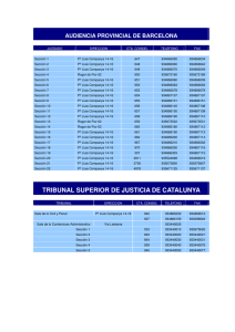 Audiencia Provincial y Tribunal Superior de Justicia de Catalunya.