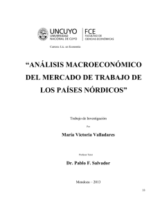 análisis macroeconómico del mercado de trabajo de los países