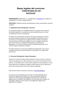 Bases legales del concurso: “CARICATURAS DE LOS POLÍTICOS”