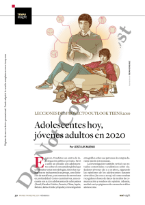 adolescentes hoy, jóvenes adultos en 2020