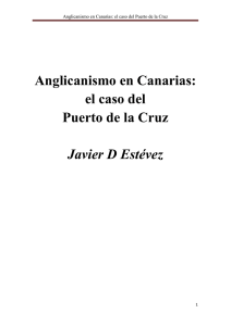 Anglicanismo en Canarias: el caso del Puerto de la Cruz