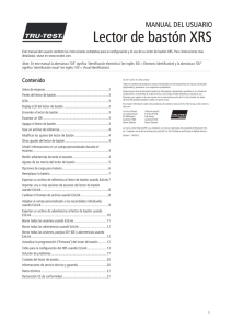 XRS Stick Reader User Manual (ES) - Tru-Test