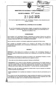 Decreto 3027 del 27 de Diciembre de 2013