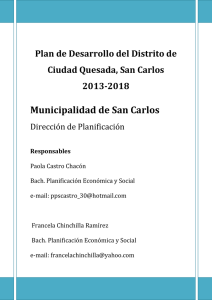 Plan de Desarrollo del Distrito de Ciudad Quesada, San Carlos