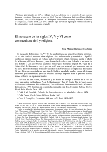 pdf El monacato de los siglos IV, V y VI como contracultura civil y