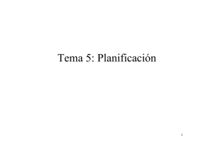Tema 5: Planificación