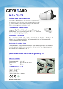 Gafas City VR - Ficha técnica