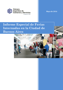 Informe Especial de Ferias Internadas en la Ciudad de Buenos Aires