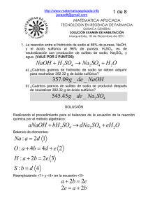 357.09 _ _ g de NaOH - Docencia en Matemática Aplicada