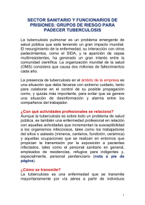 SECTOR SANITARIO Y FUNCIONARIOS DE PRISIONES: GRUPOS