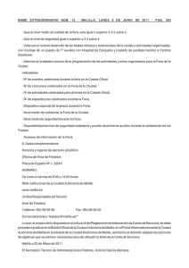 . Que el nivel medio de calidad de la feria será igual o superior a 3,5