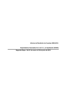 Informe de Rendición de Cuentas 2006-2012